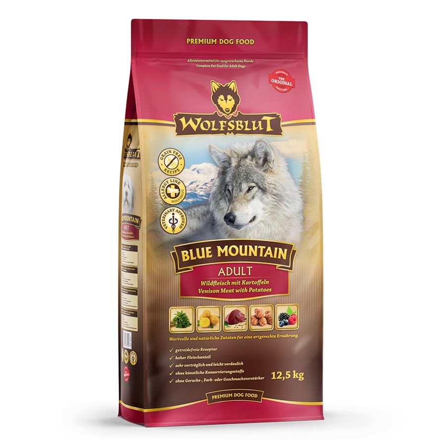 Wolfsblut Blue Mountain Adult med vildt, 12.5 kg