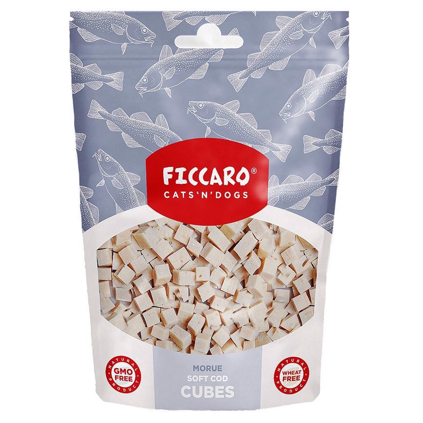 FICCARO Soft Cod Cubes, 100g