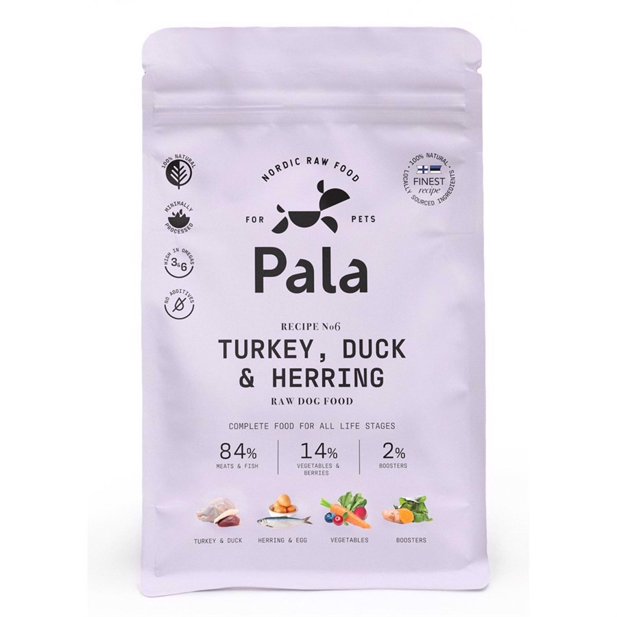 Pala Raw Turkey. duck & herring, 1 kg