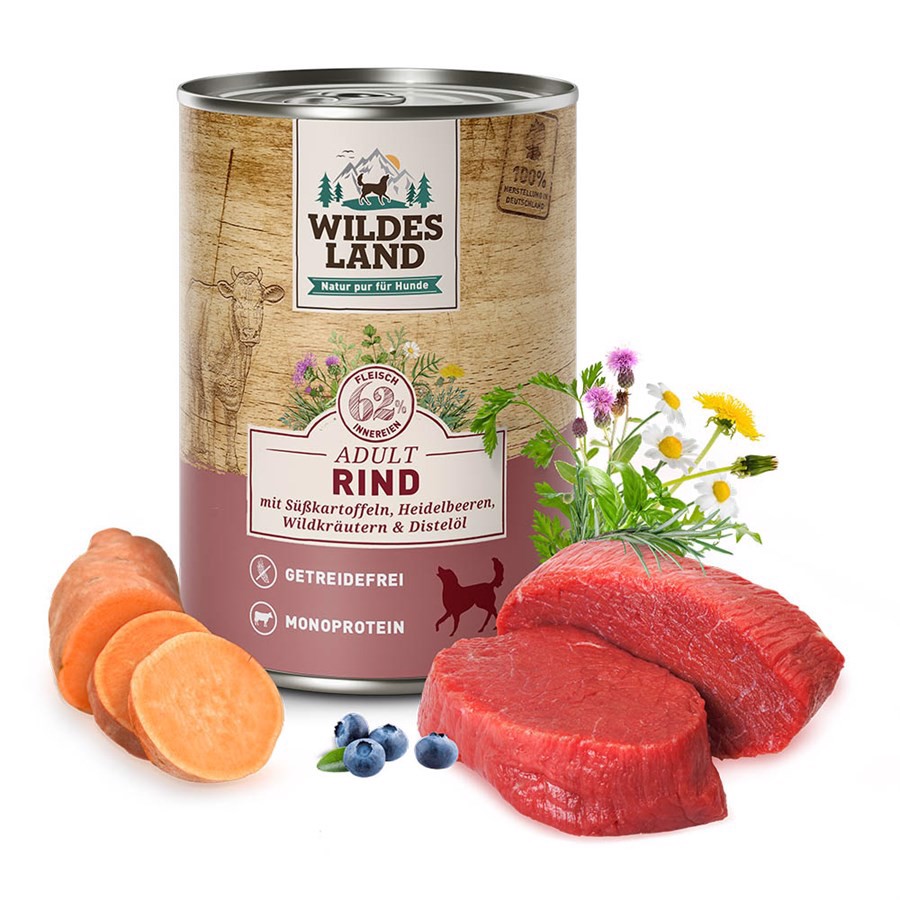 Wildes Land Classic Oksekød dåsemad, 400g