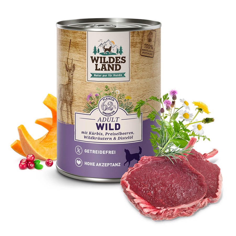 Wildes Land Classic Vildt dåsemad, 400g