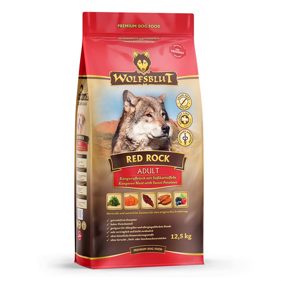 WolfsBlut Red Rock Adult hundefoder, 12.5 kg